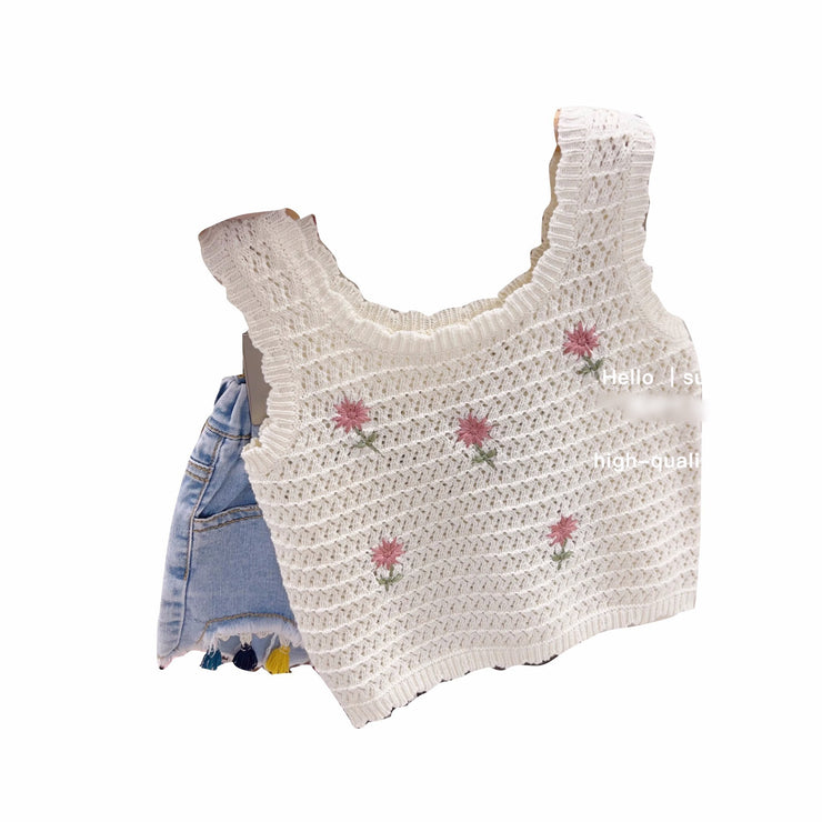 Hollow Children Straps Baby Thin Vest Children's Clothing