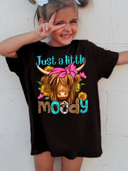 New Children Short Sleeve Children's Clothing Solid Color