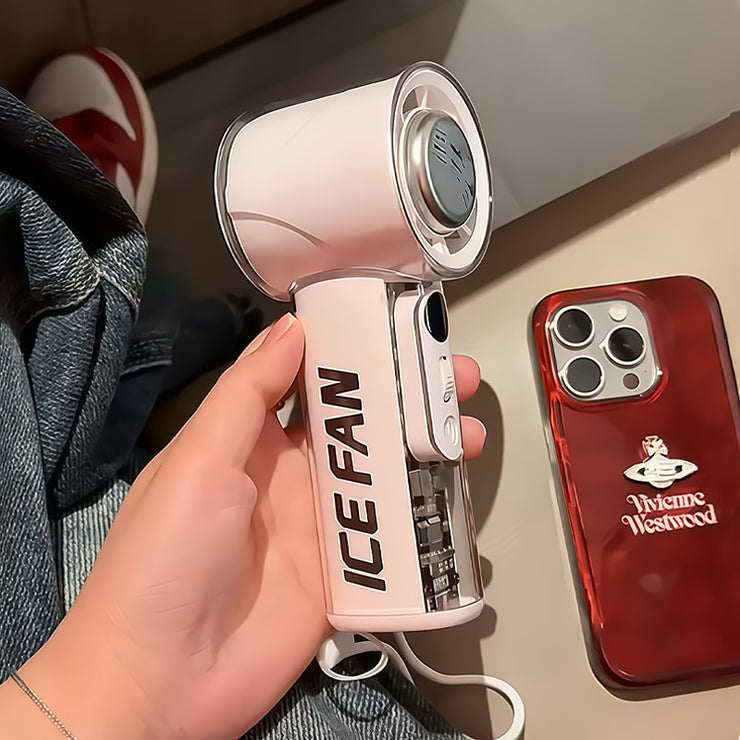 Refrigeration Ice Compress Portable Strong Small Handheld Fan